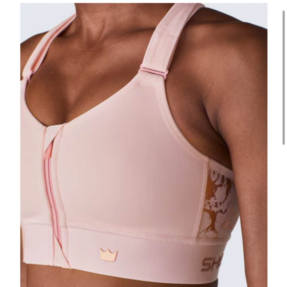 SheFit Flex Adjustable Sports Bra Blush- W XL (1 Luxe)
